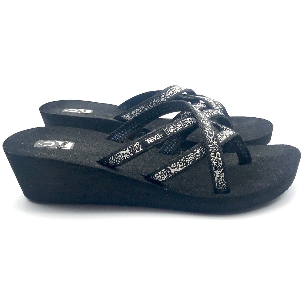 Teva Mush Mandalyn Wedge Comfort Sandals size 8